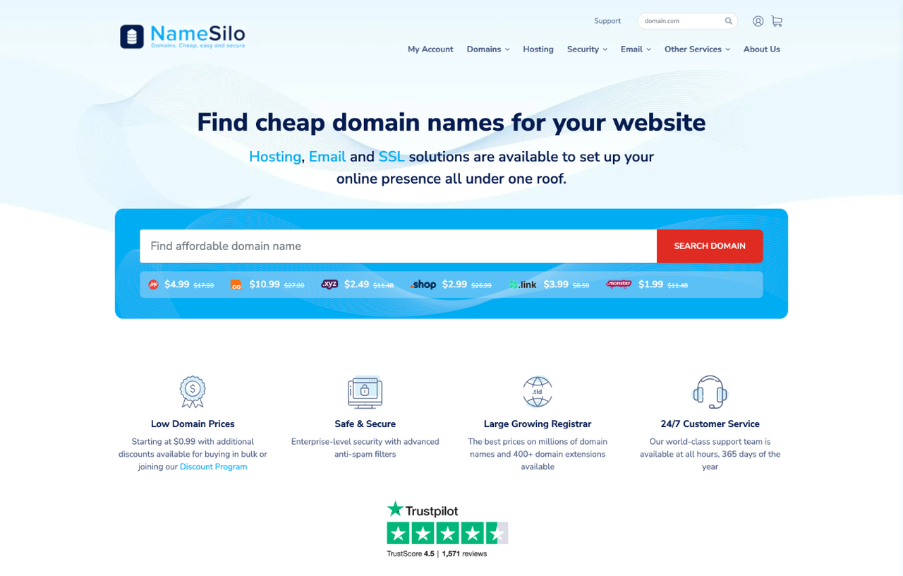 NameSilo - Imagem 1 NameSilo - Imagem 1