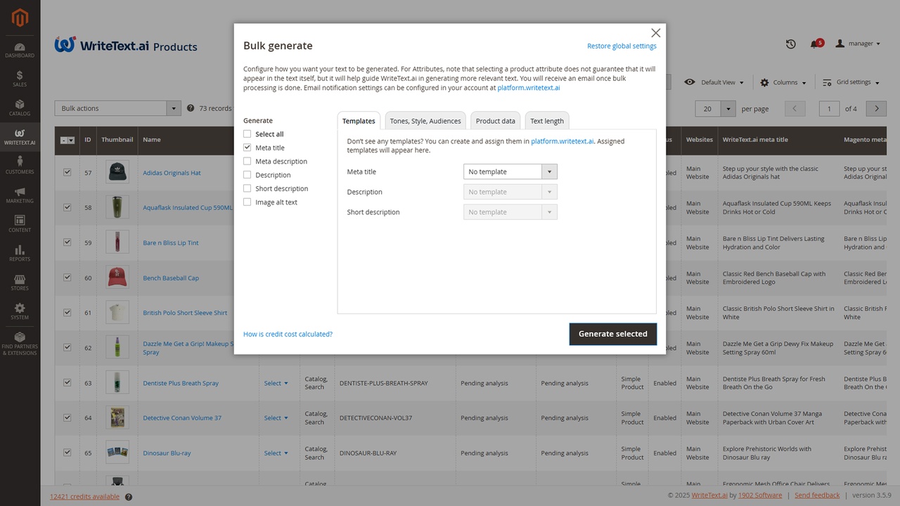 WriteText.ai for Magento - Imagem 6 WriteText.ai for Magento - Imagem 6