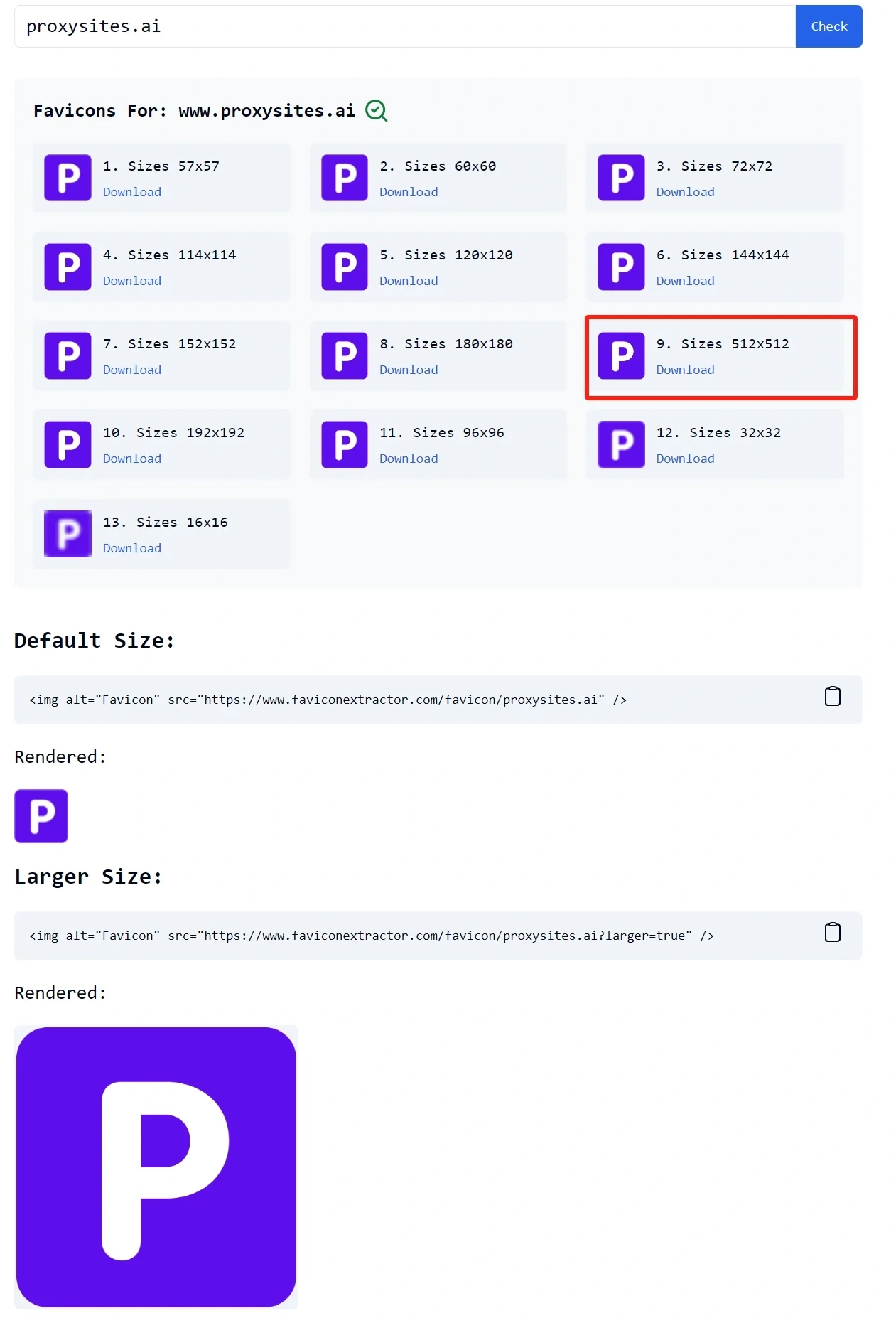 Favicon Extractor - Imagem 1