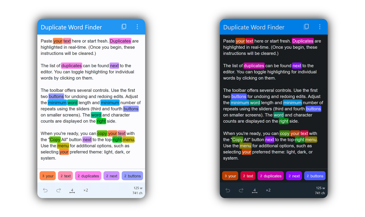 Duplicate Word Finder - Imagem 4 Duplicate Word Finder - Imagem 4