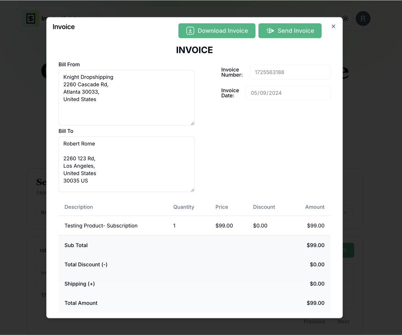 InvoiceKnight - Imagem 4 InvoiceKnight - Imagem 4