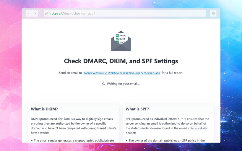 DMARC Checker - Imagem 1 DMARC Checker - Imagem 1
