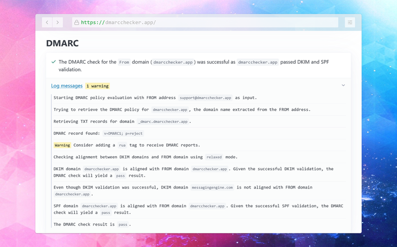 DMARC Checker - Imagem 3 DMARC Checker - Imagem 3