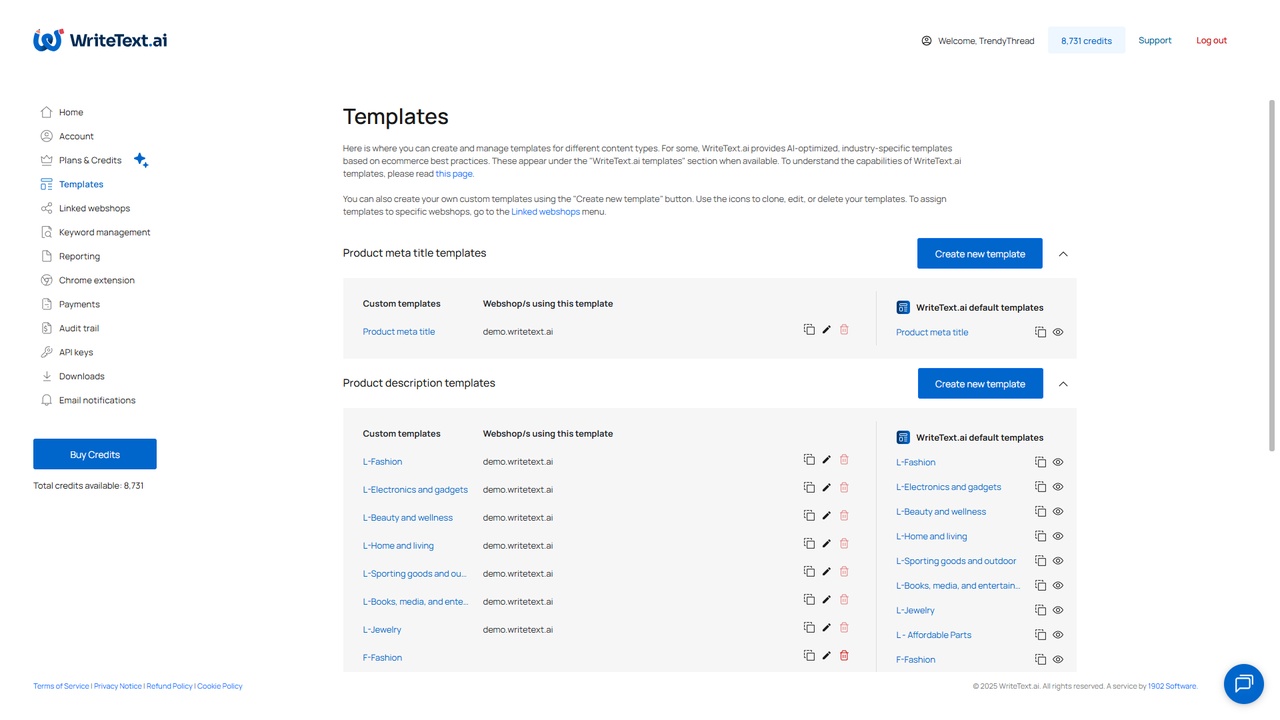 WriteText.ai for WooCommerce - Imagem 4 WriteText.ai for WooCommerce - Imagem 4