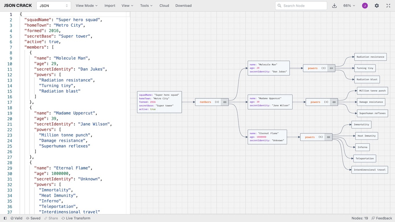 JSON Crack - Imagem 2 JSON Crack - Imagem 2