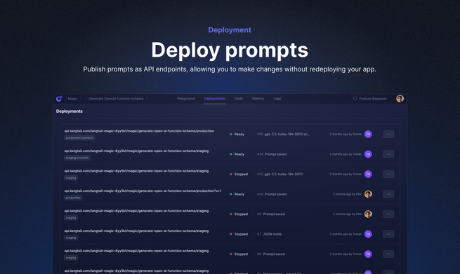 Langtail - Imagem 3 Langtail - Imagem 3