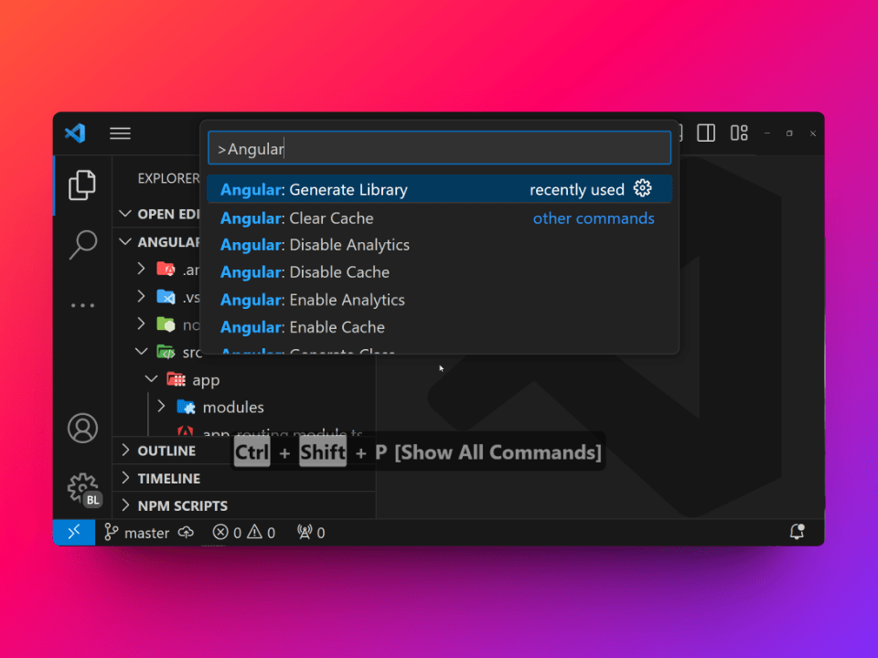 Angular File Generator for VSCode - Imagem 4 Angular File Generator for VSCode - Imagem 4