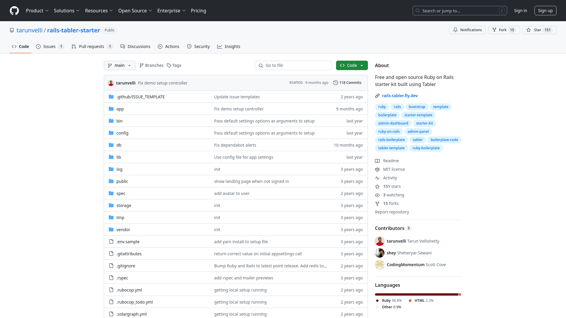 Rails Tabler Starter Rails Tabler Starter
