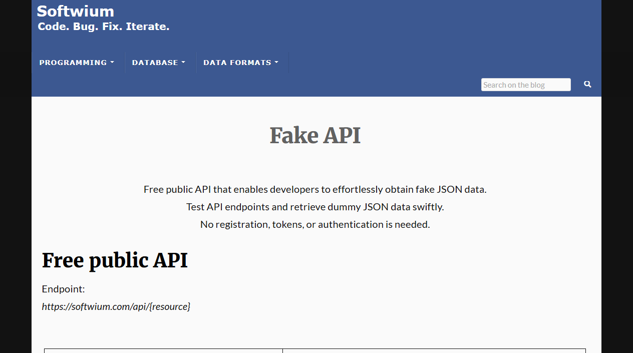 Fake API