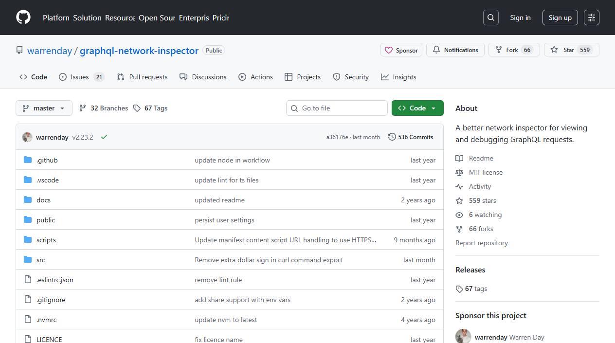 GraphQL Network Inspector