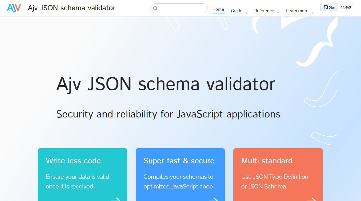 Ajv JSON schema validator