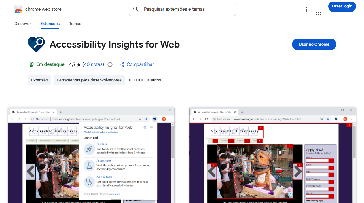Accessibility Insights for Web