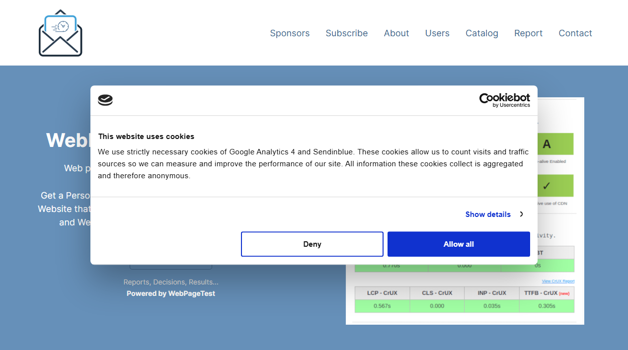 WebPerformance Report