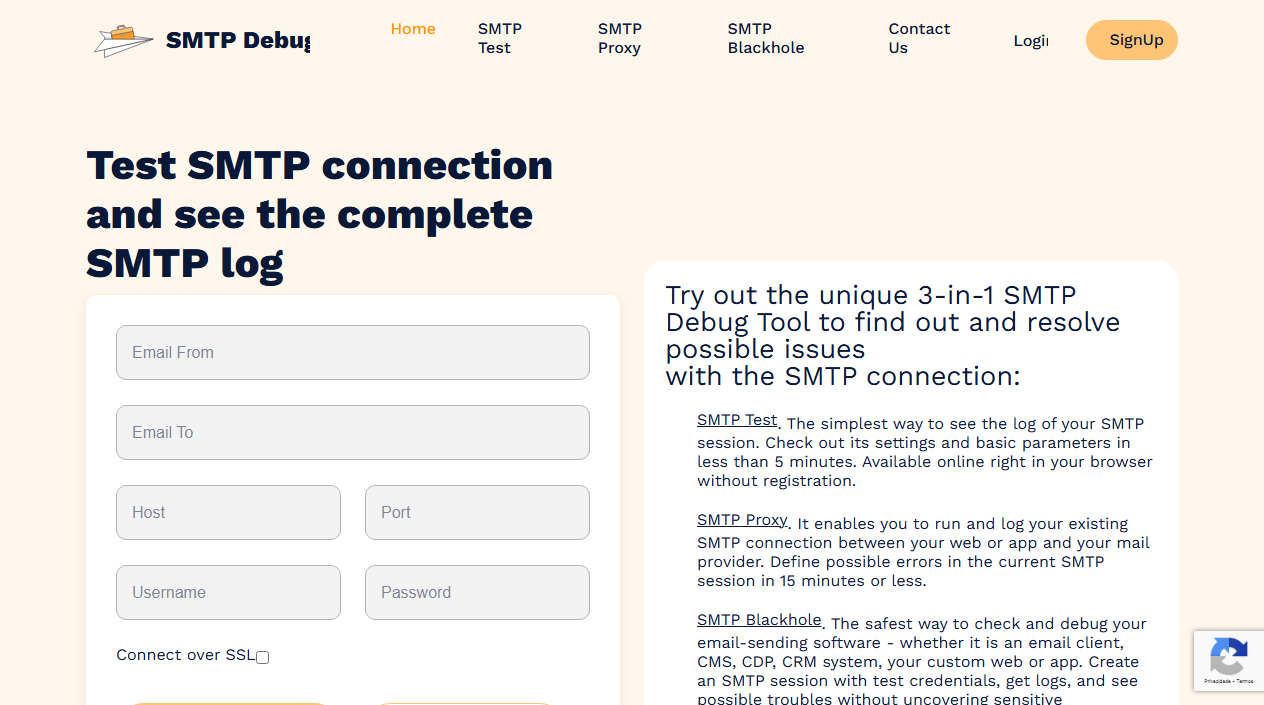 SMTP Debug Tool