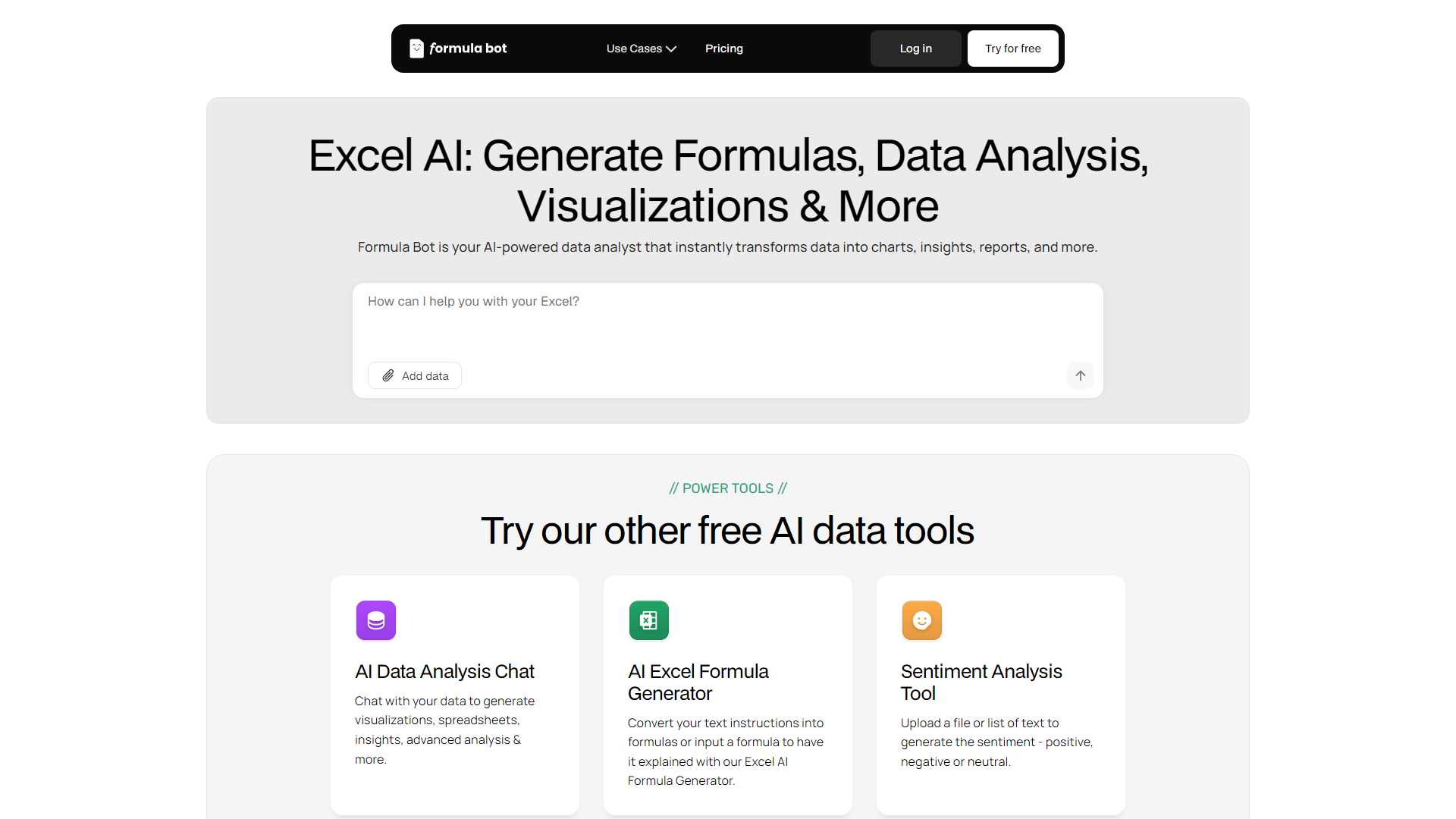 Excel Formula Bot
