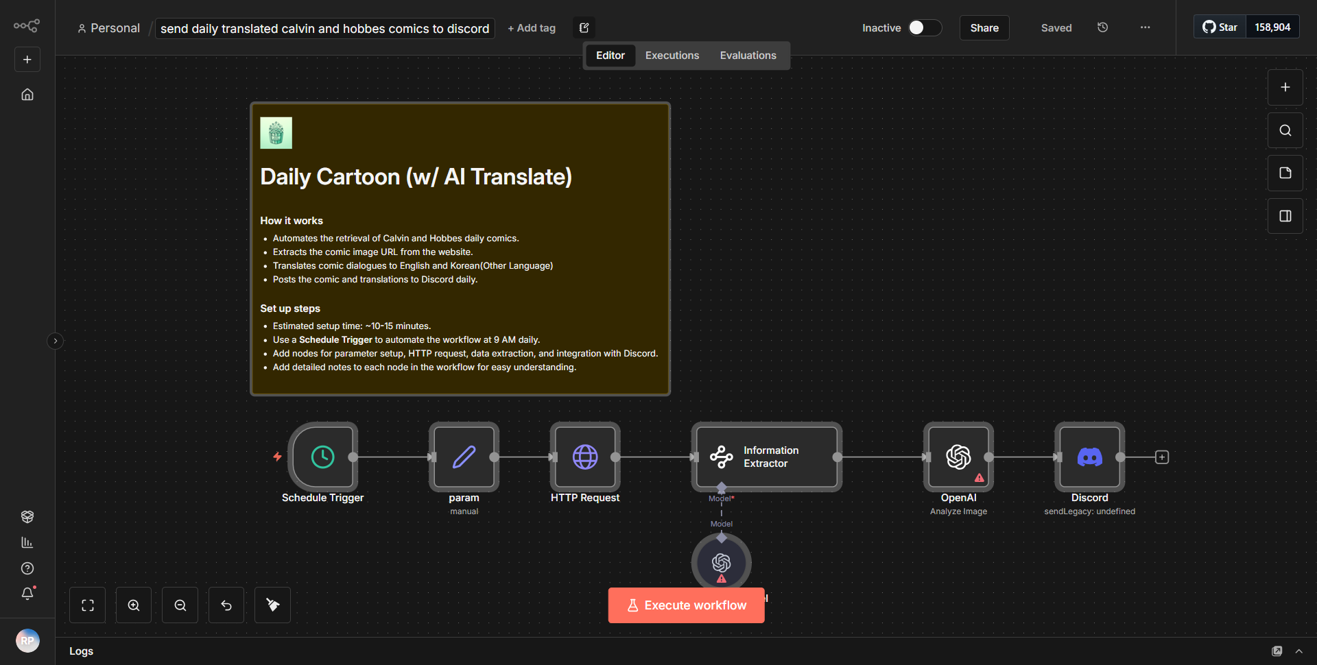 Deliver daily translated Calvin and Hobbes comics to Discord.