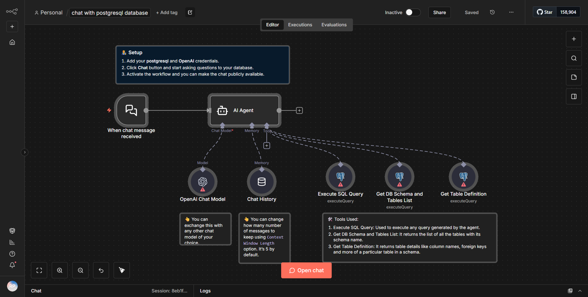 Interact with PostgreSQL Database