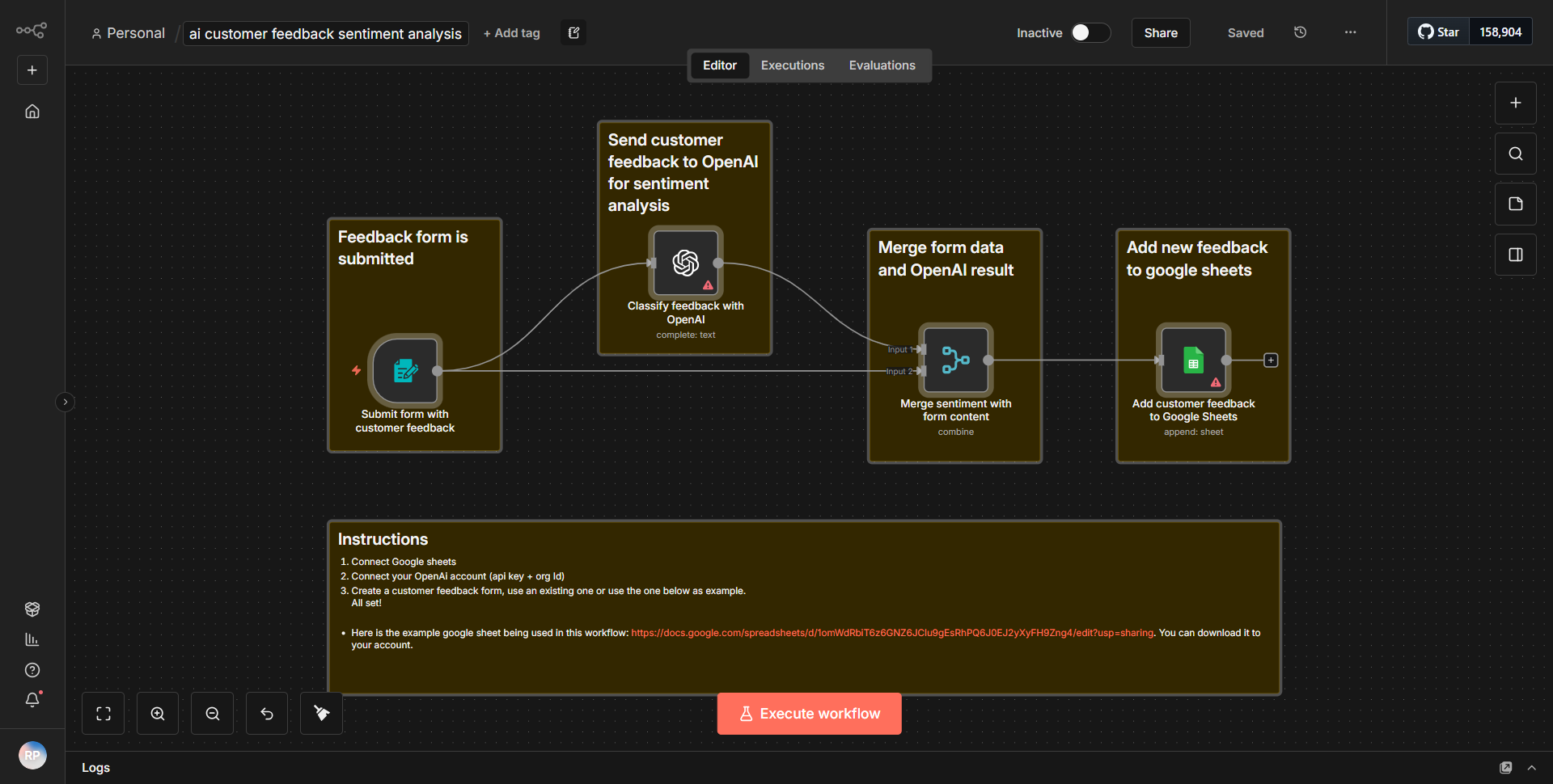 Sentiment analysis of customer feedback using AI