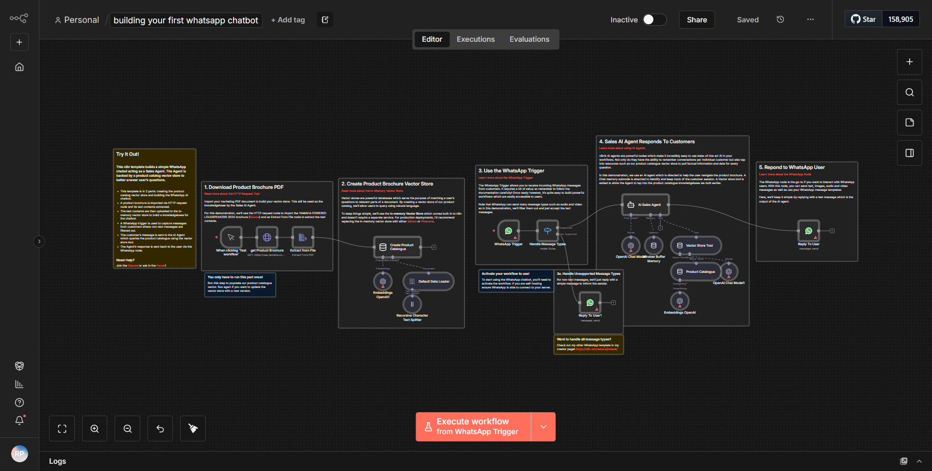 Creating Your Initial WhatsApp Chatbot