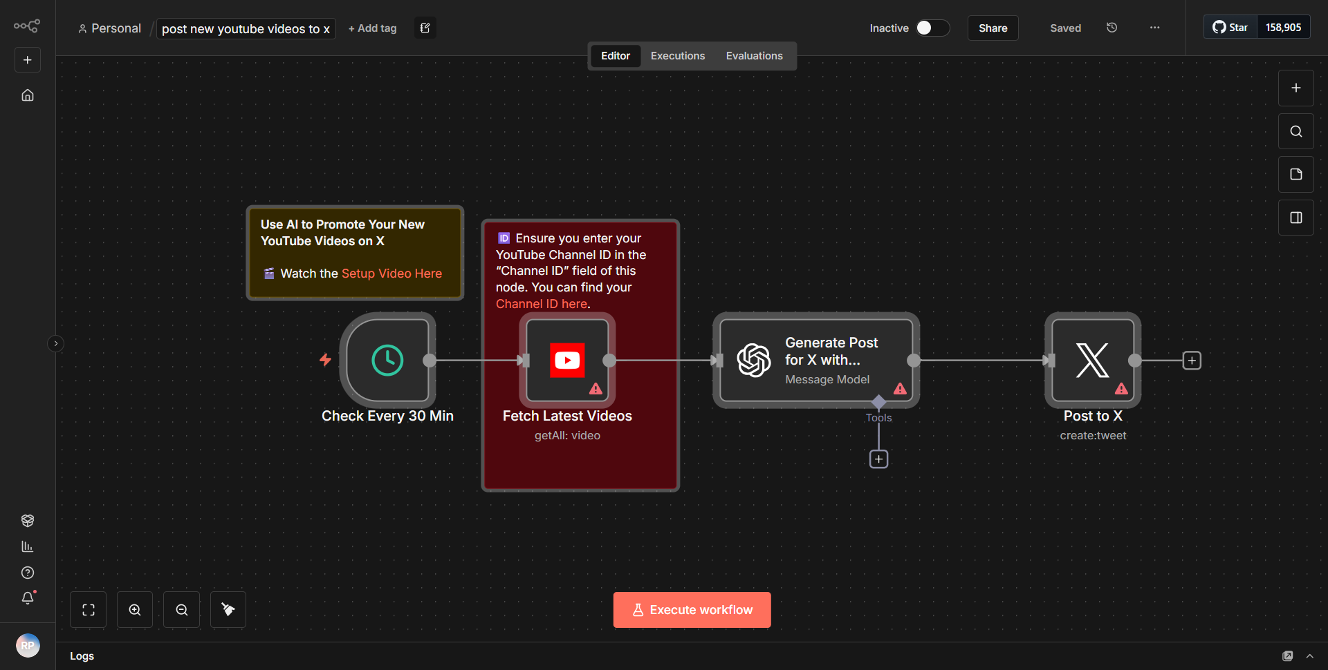 Share New YouTube Videos on X