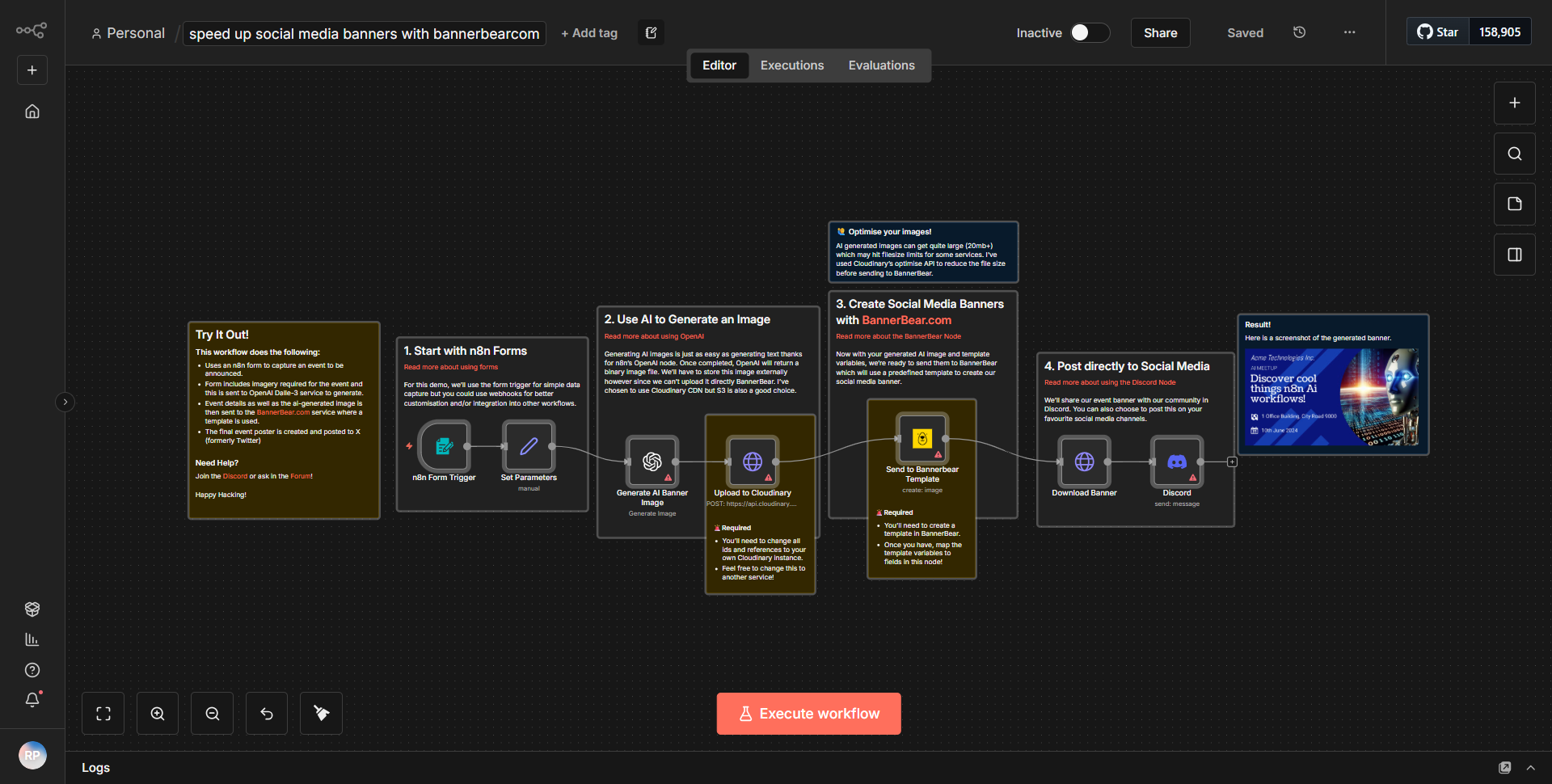 Accelerate the Creation of Social Media Banners Using BannerBear.com