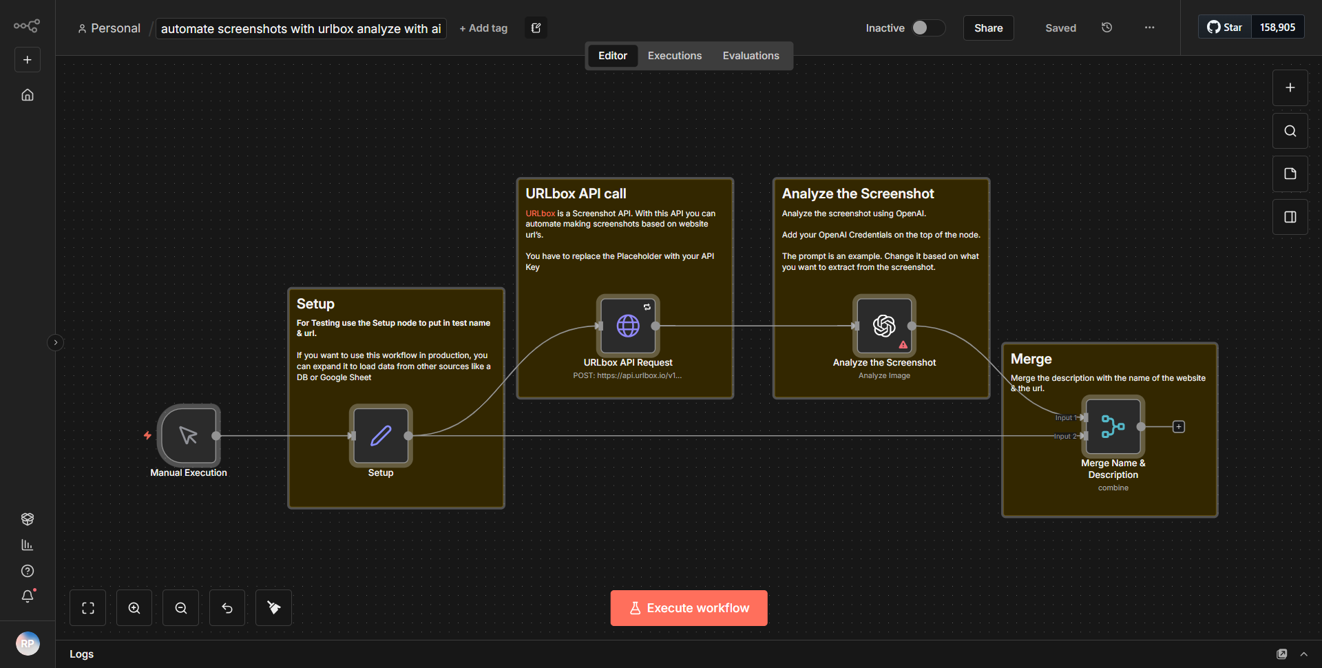 Streamline Screenshot Capture using URLbox and Evaluate with AI