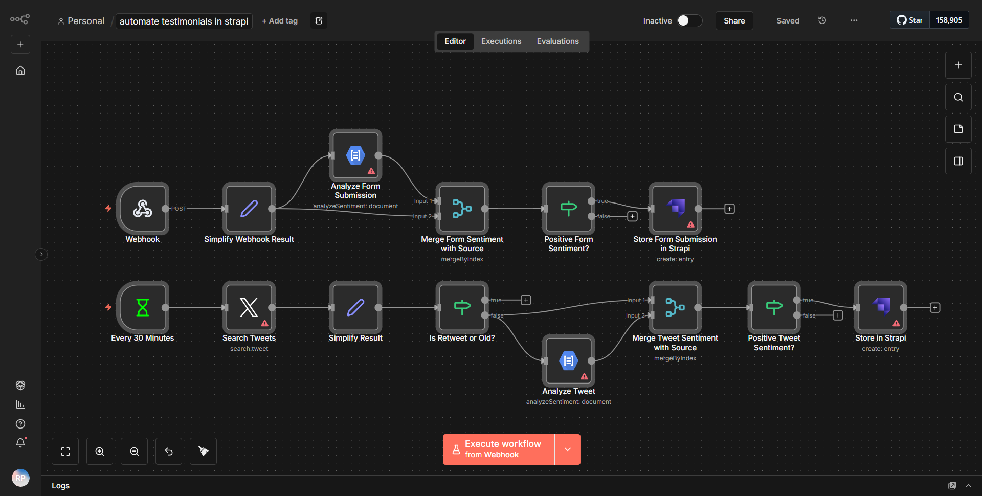 Streamline testimonials within Strapi