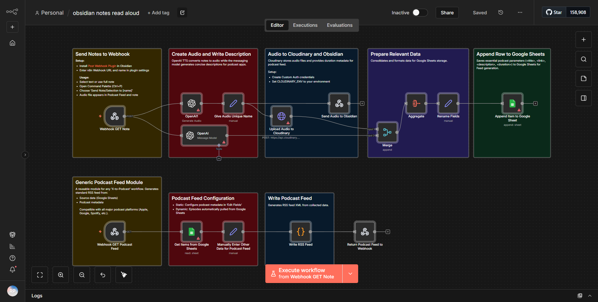 Obsidian Notes Spoken Aloud
