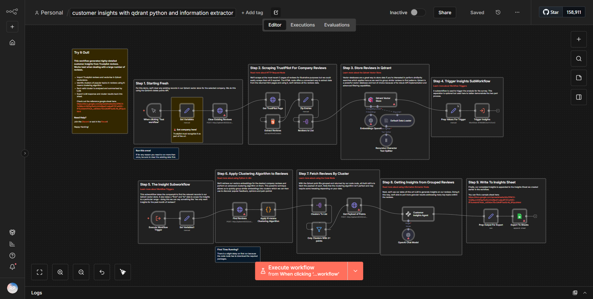 Customer Analysis Utilizing Qdrant, Python, and Data Extractor