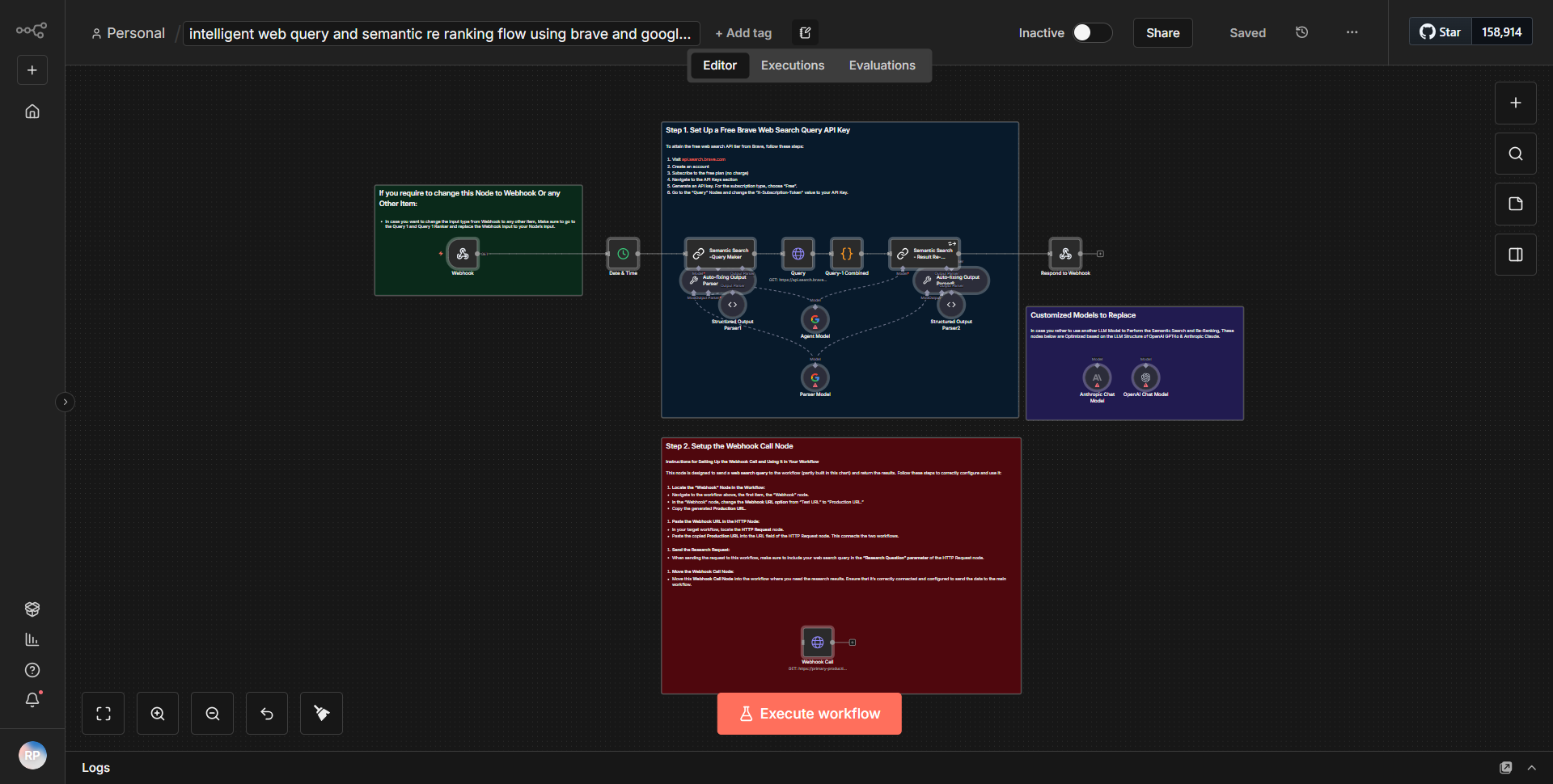 Smart Web Inquiry and Semantic Reordering Workflow Utilizing Brave and Google Gemini
