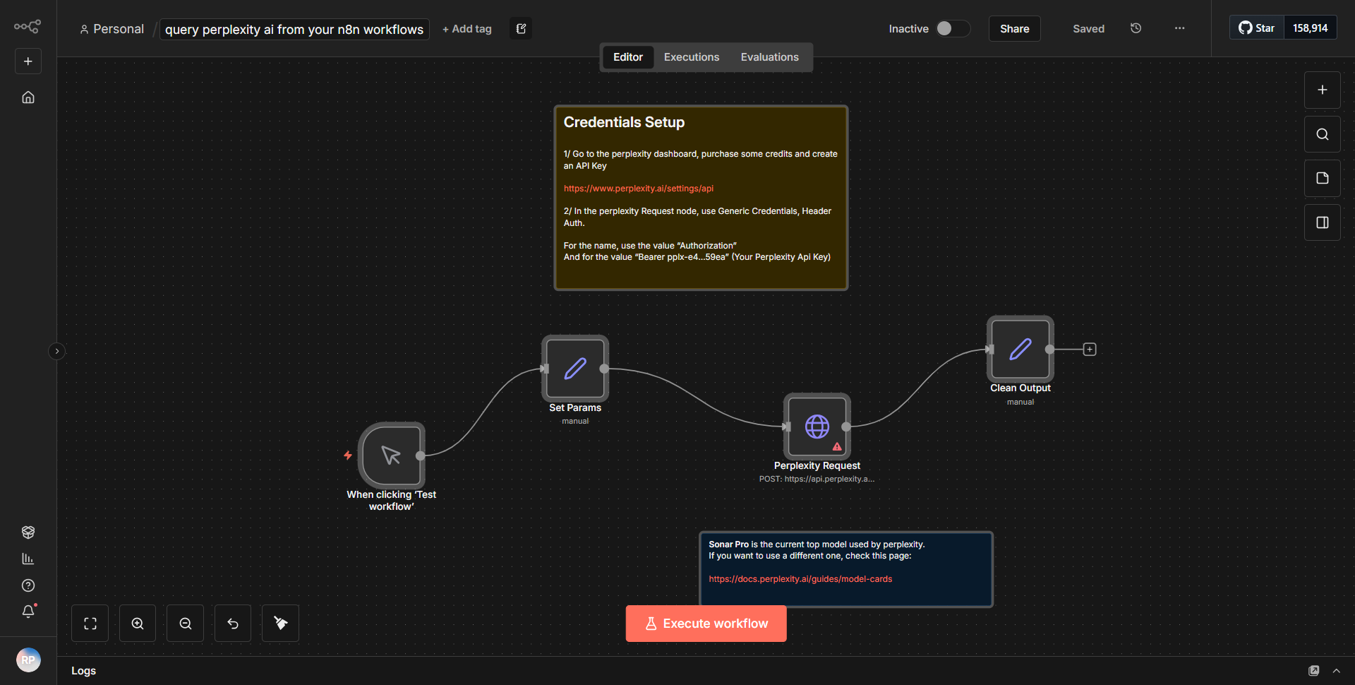 Retrieve Perplexity AI data within your n8n workflows.