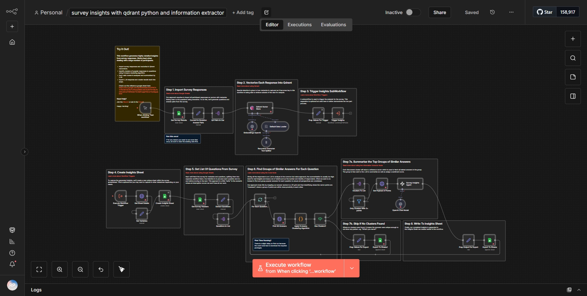 Survey Analysis Utilizing Qdrant, Python, and Data Extractor