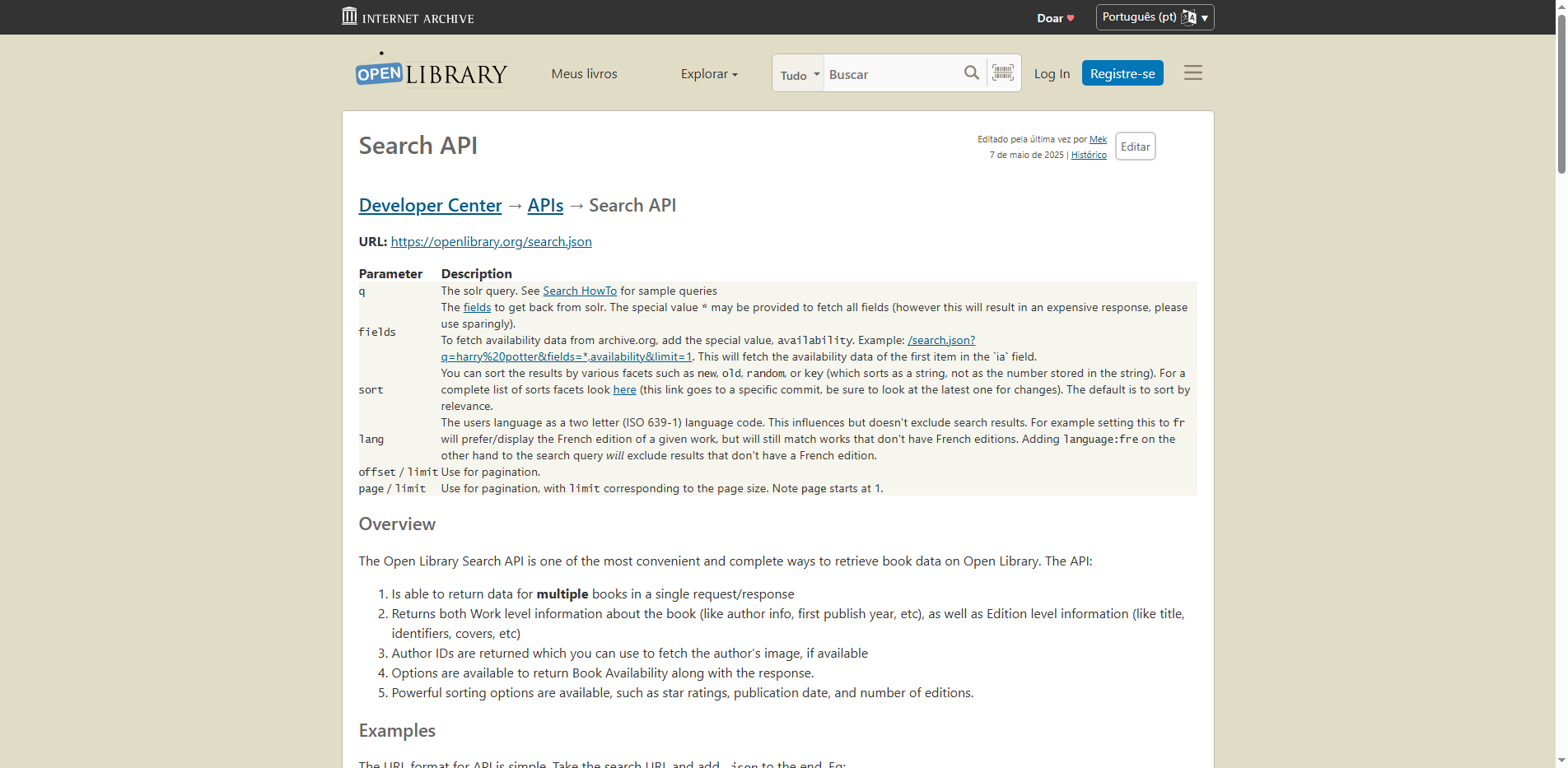 Open Library Search API