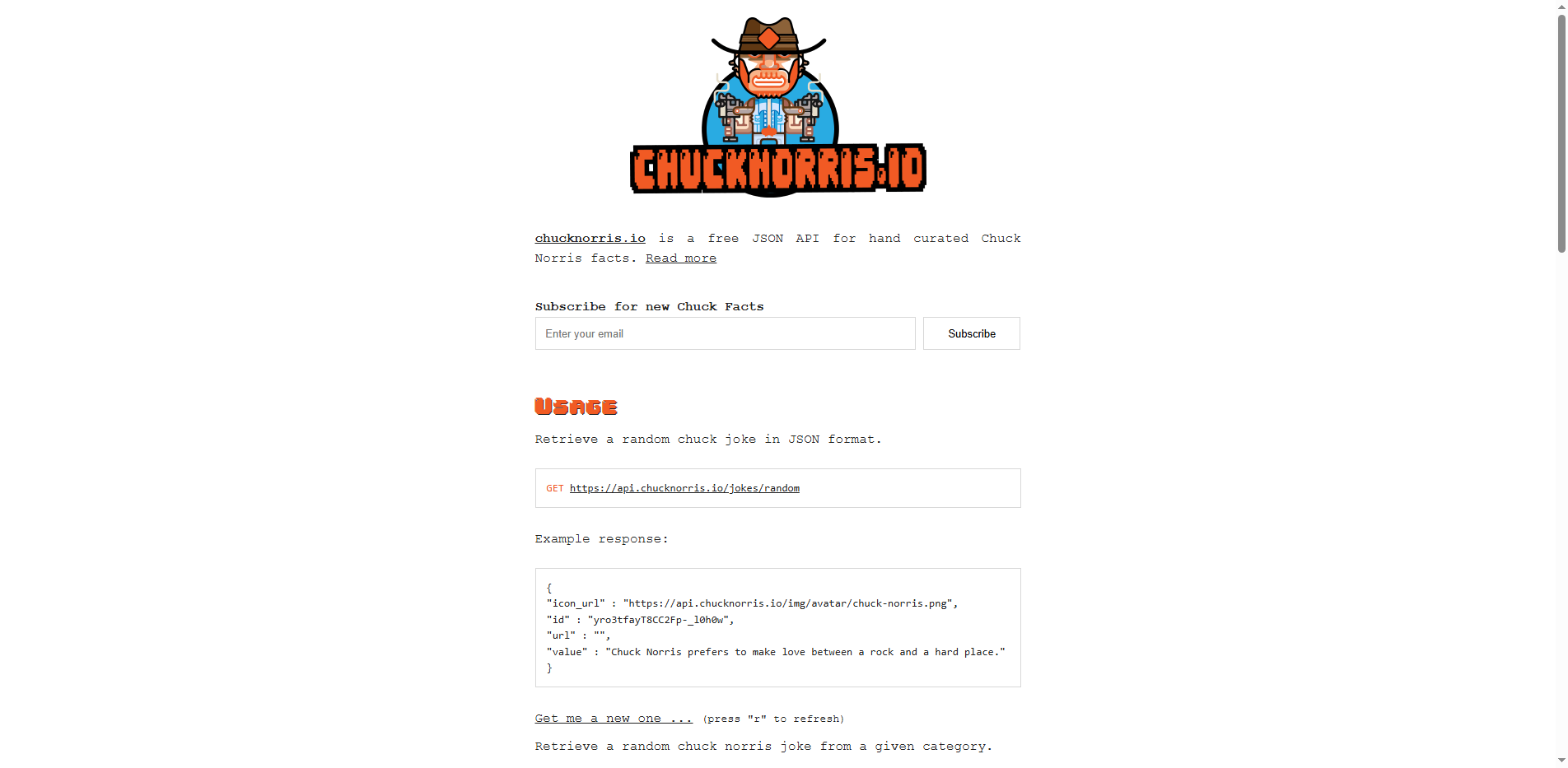 Chuck Norris Jokes API