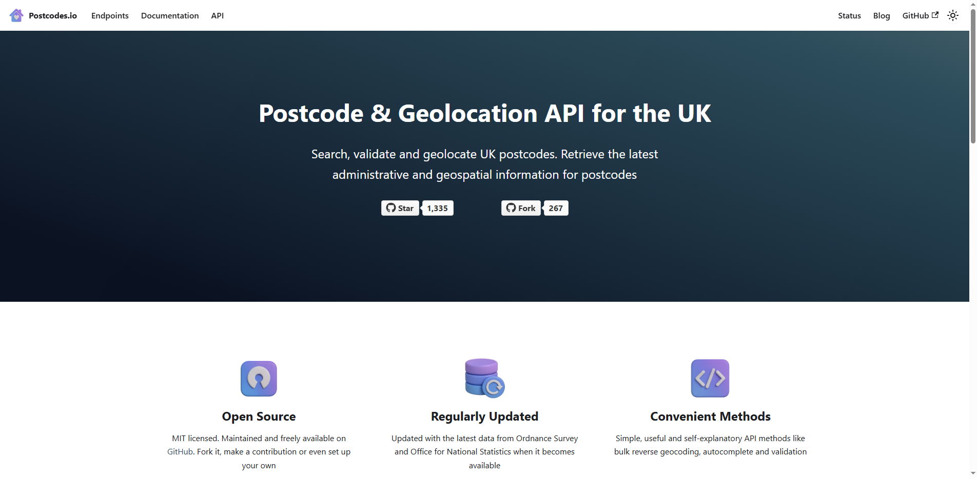Postcodes.io