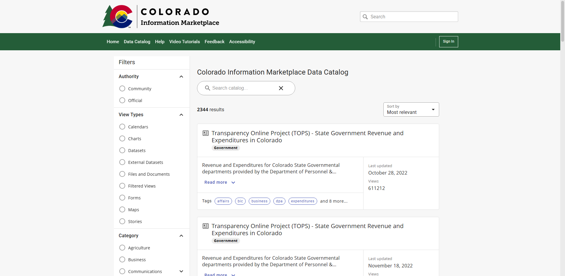 Colorado Information Marketplace