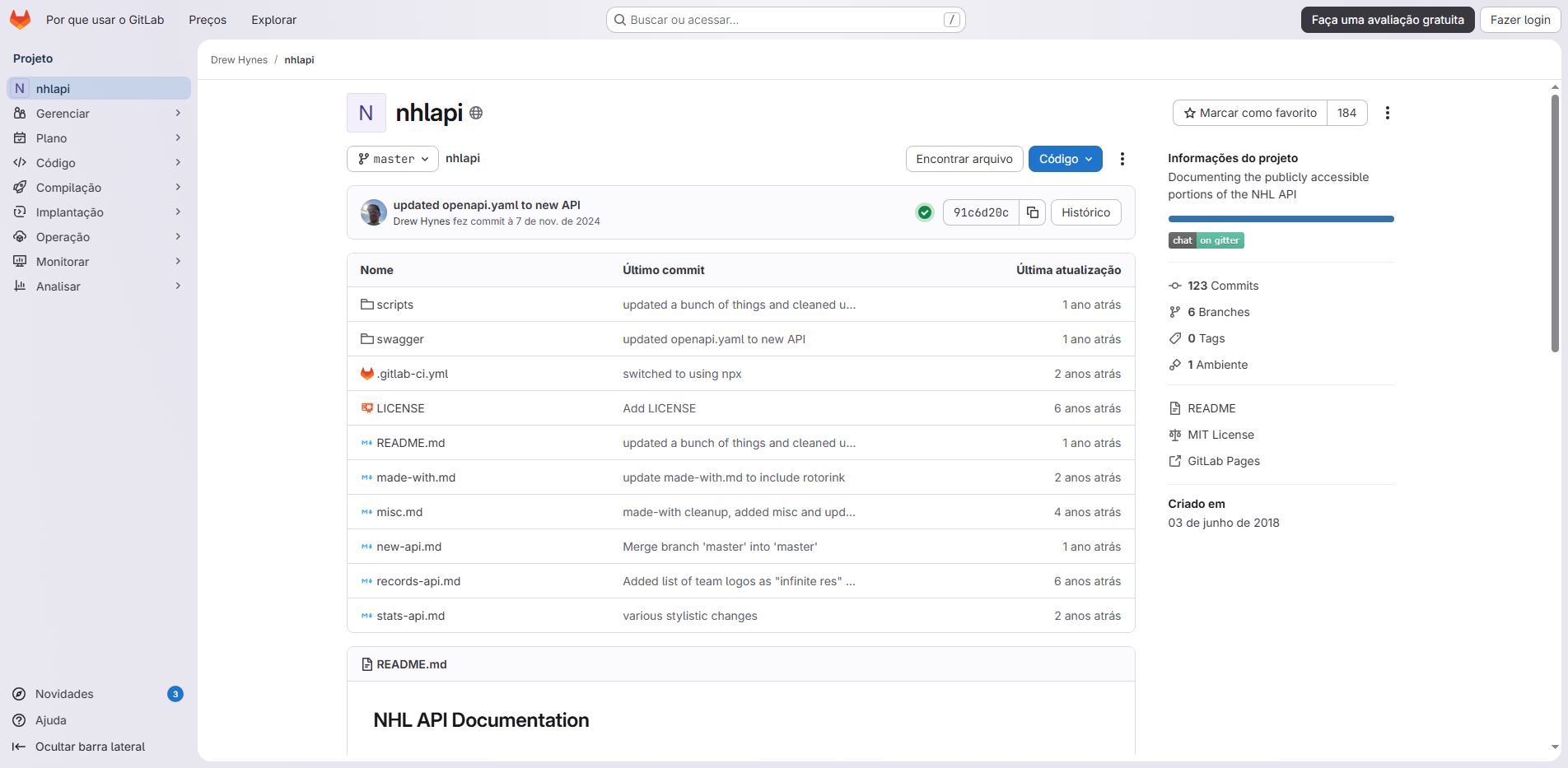 NHL API Documentation