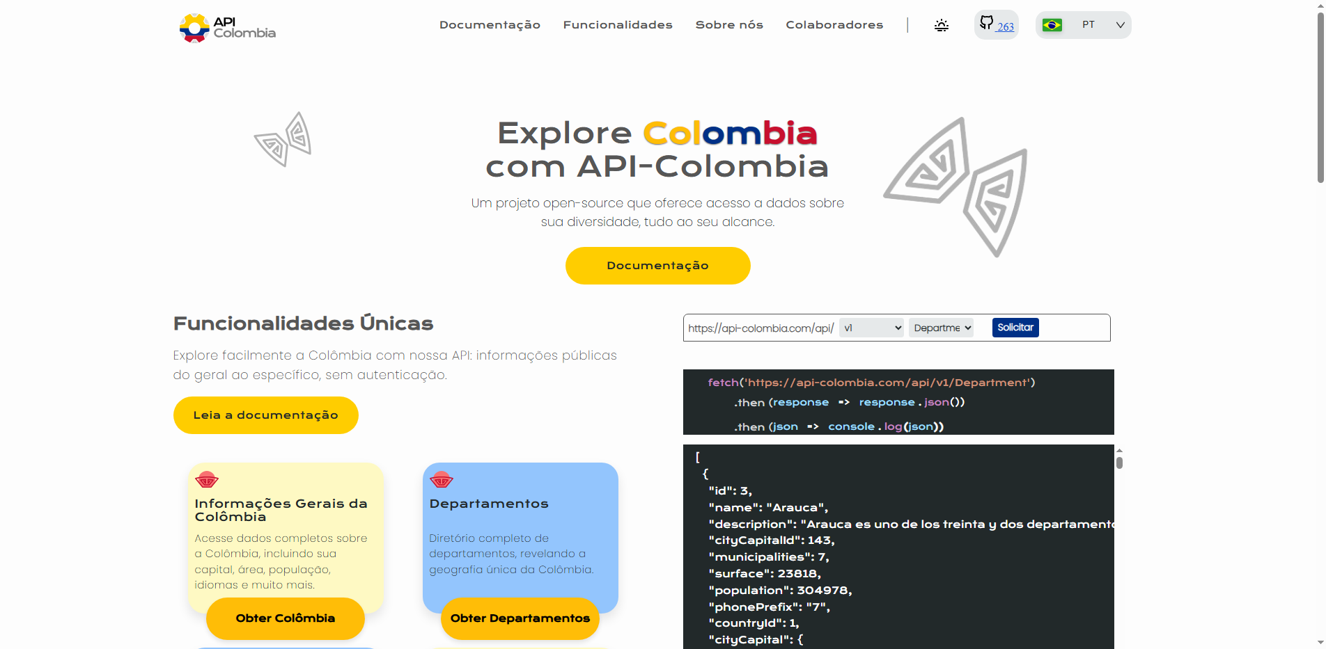 Colombia Public API
