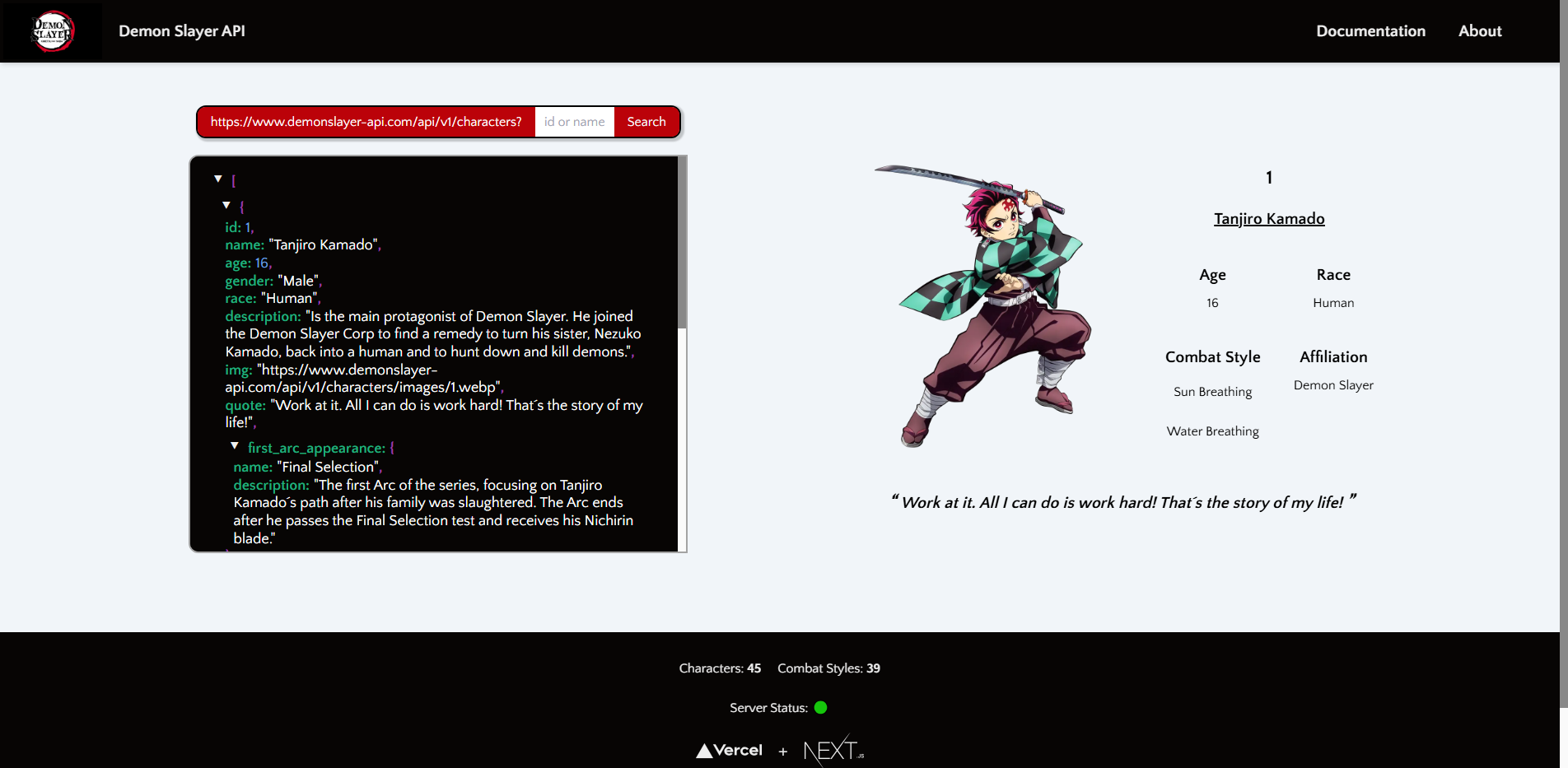 Demon Slayer API