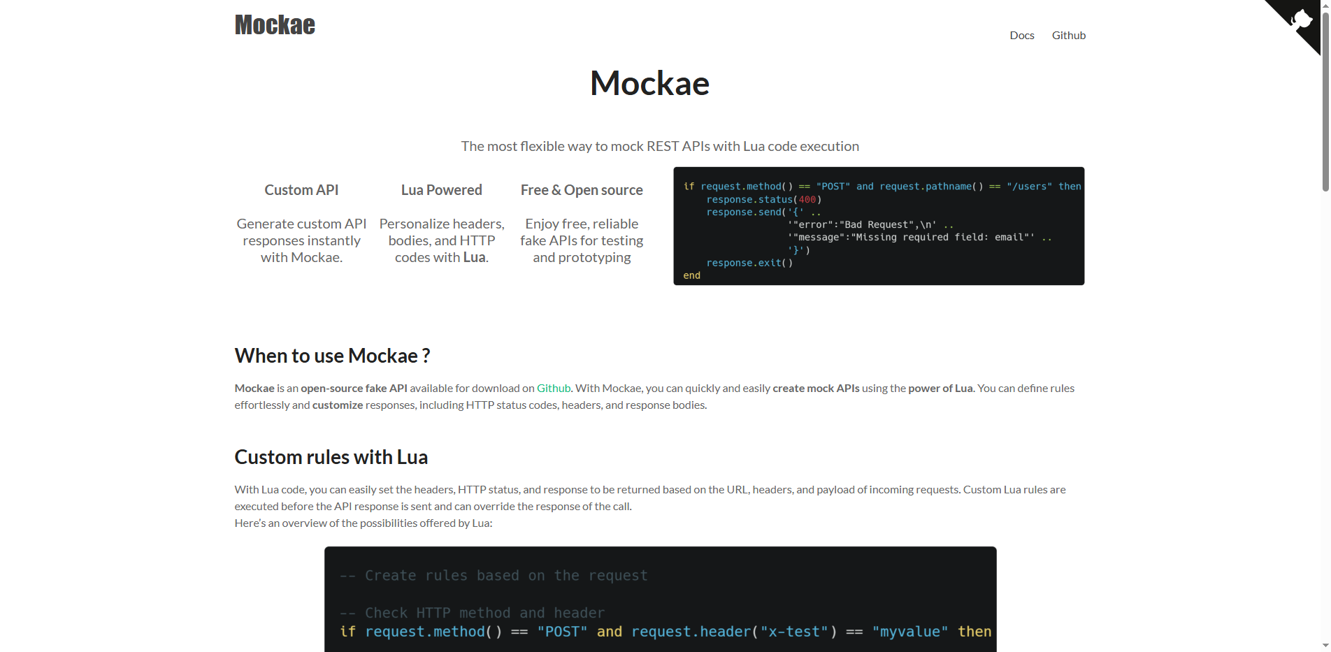 Mockae API