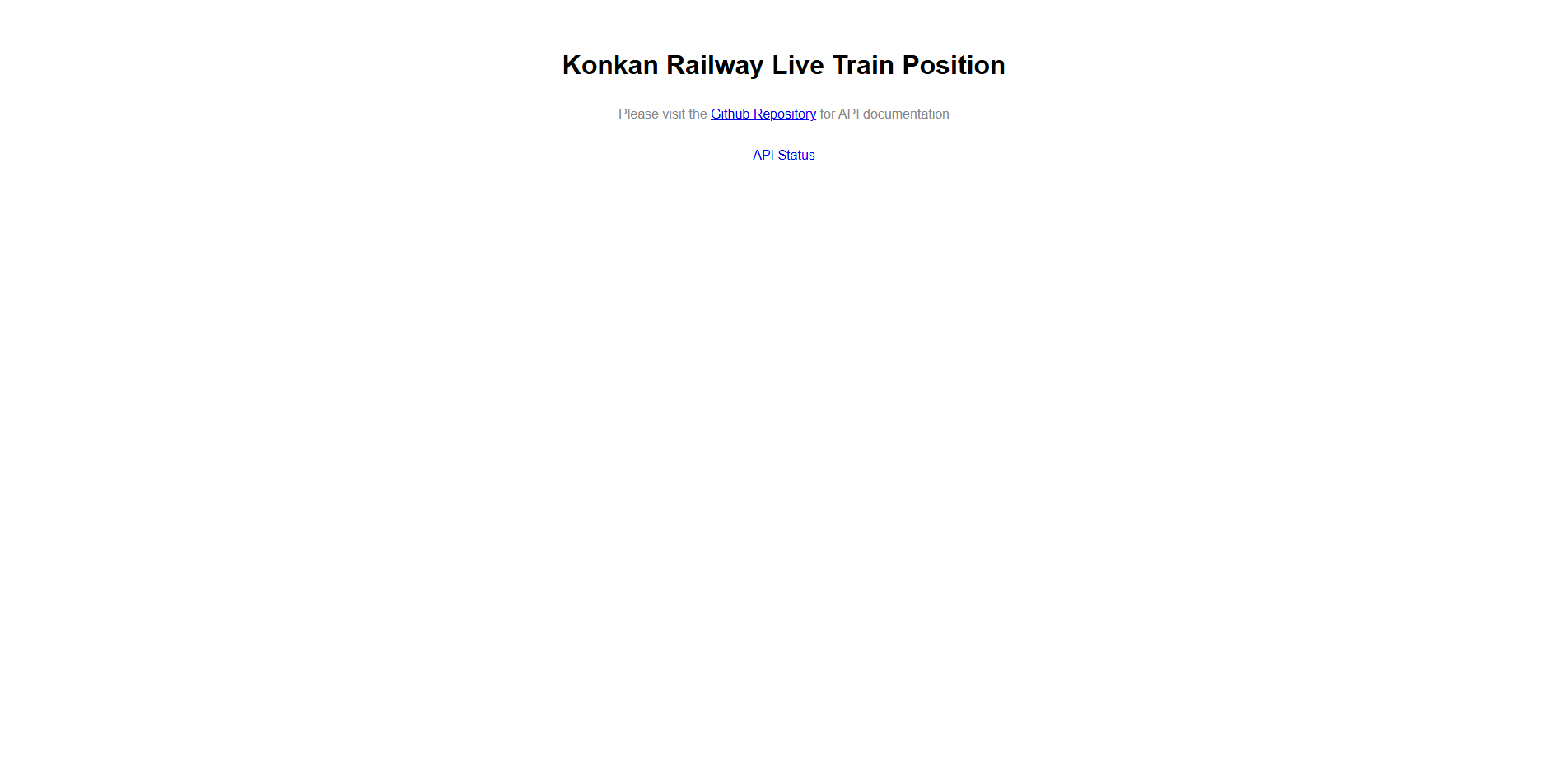 Konkan Railway Live Position