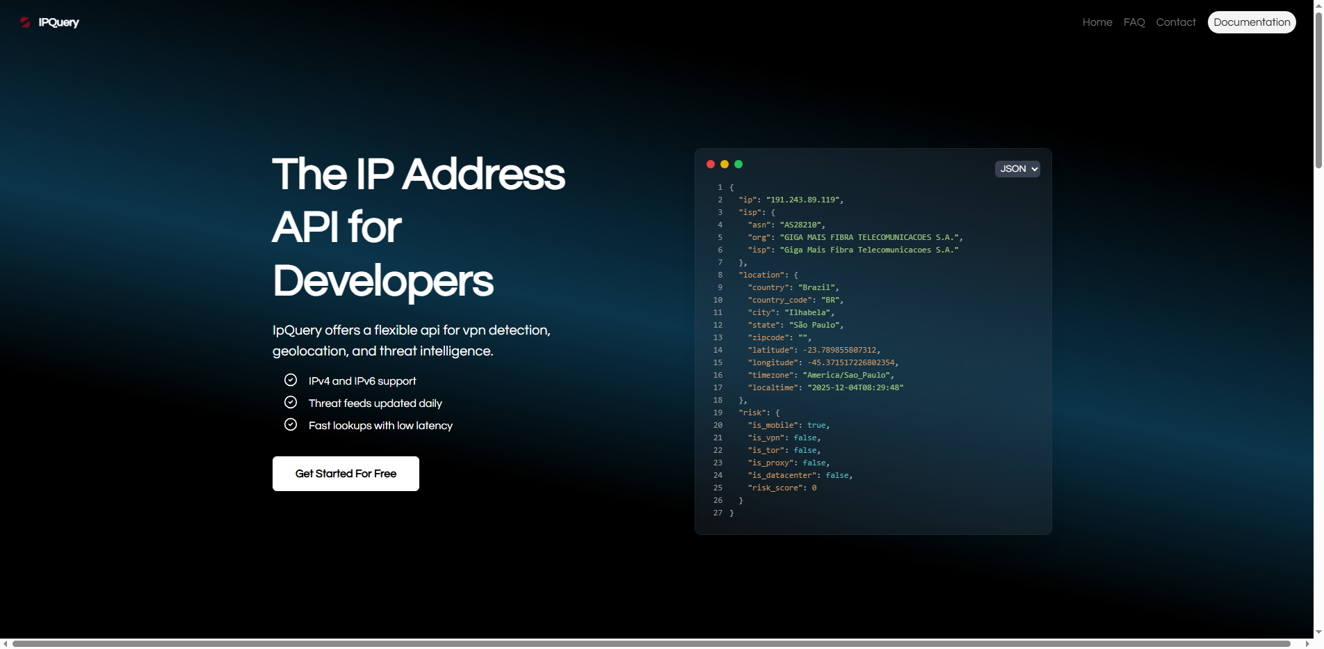 IP Address API