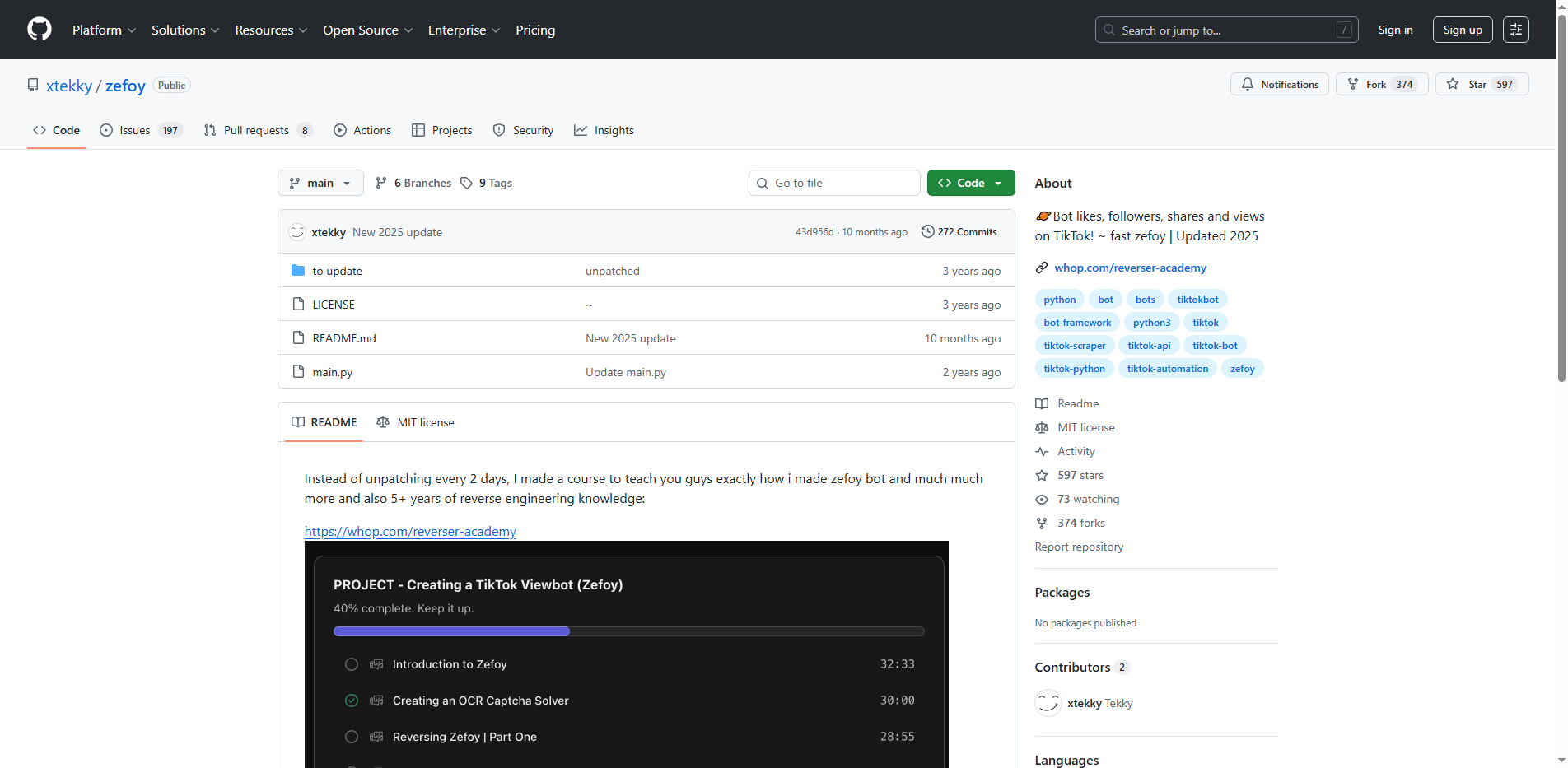 TikTok Engagement Bot