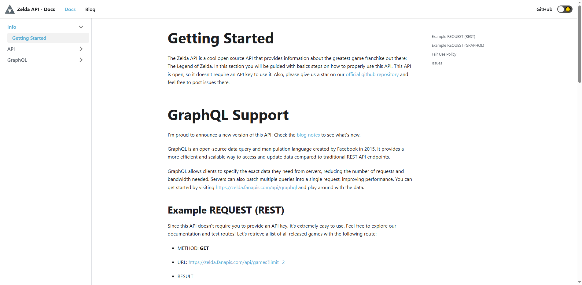 The Legend of Zelda API