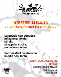 VERSI USATI - LABORATORIO DI POESIA