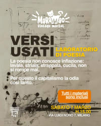VERSI USATI - LABORATORIO DI POESIA