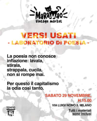 VERSI USATI - LABORATORIO DI POESIA