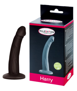 Malesation – Harry Siliconen Dildo 14.5 cm – Zwart