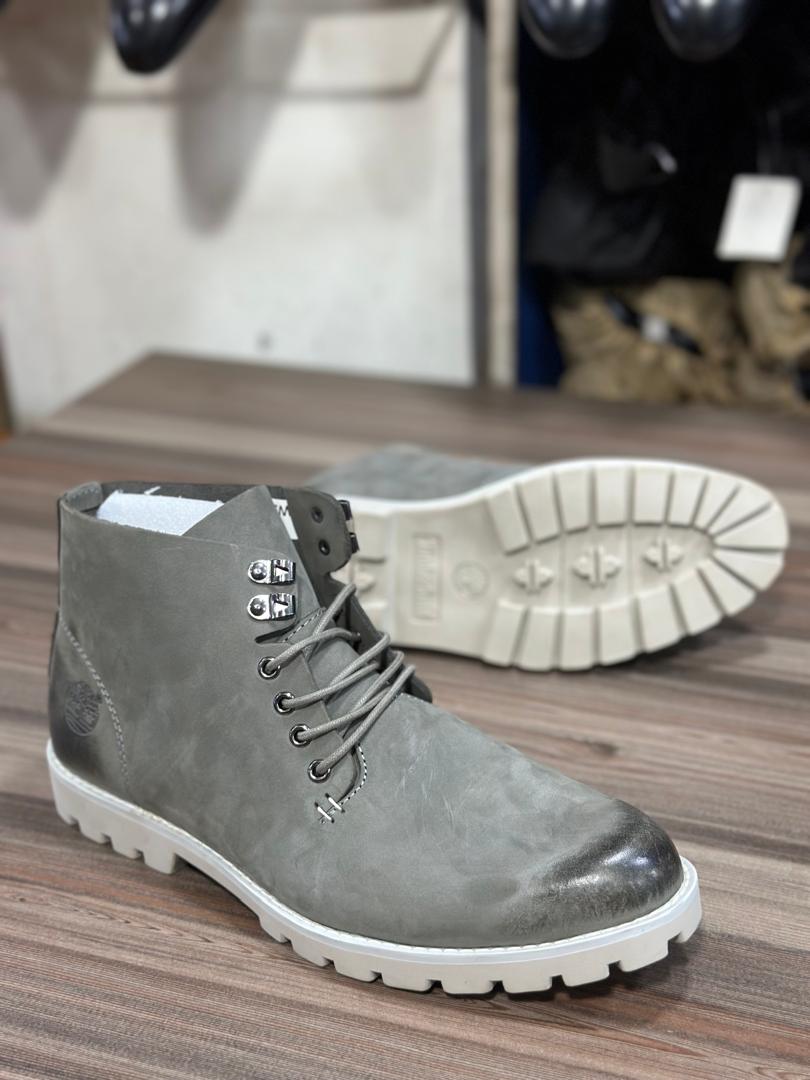 Timberland Men's Burnished Grey Nubuck Chukka Boots