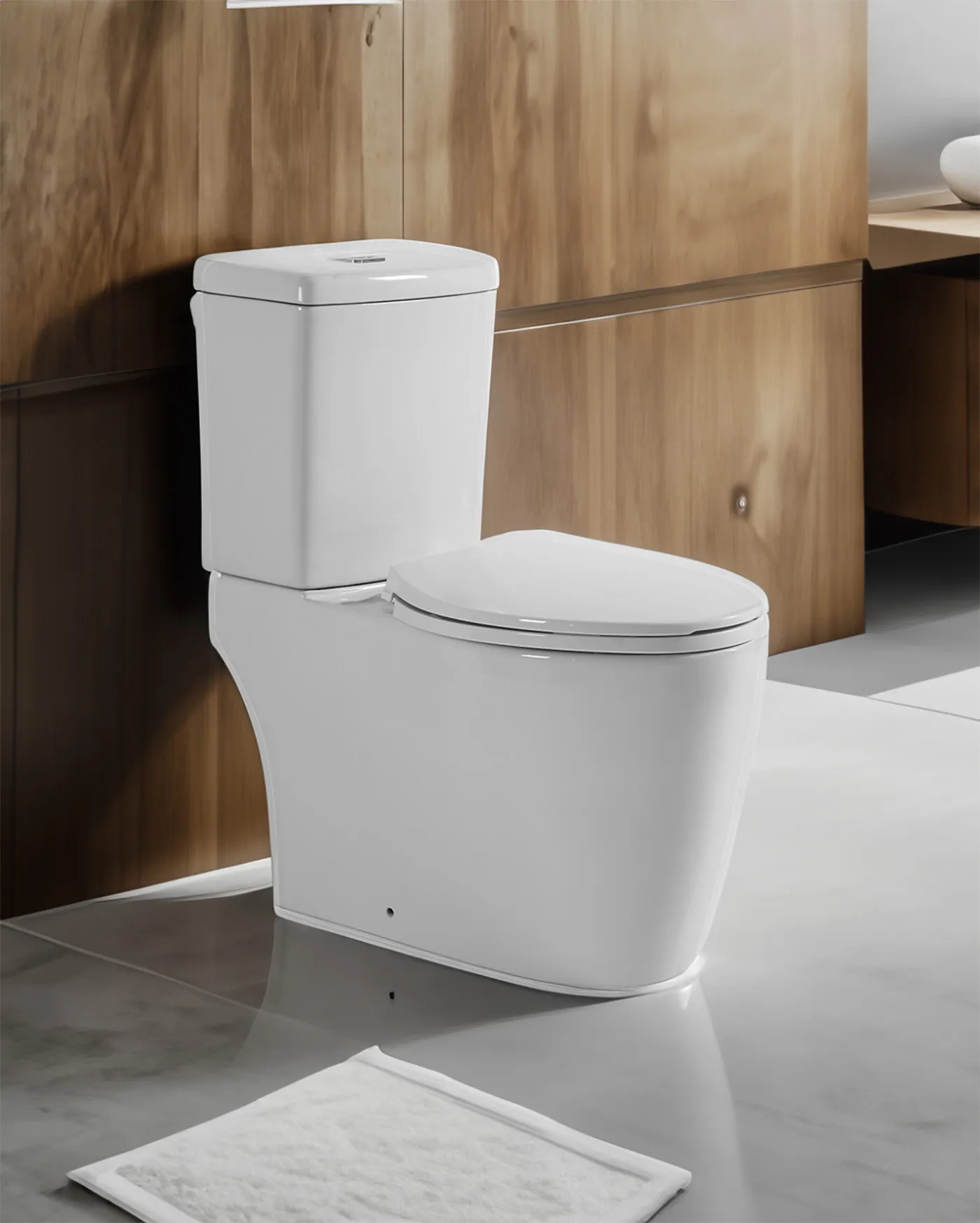 Banheiro Doral em um banheiro moderno e bem iluminado